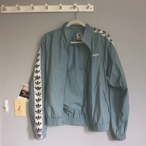 vintage blue Adidas track jacket/windbreaker